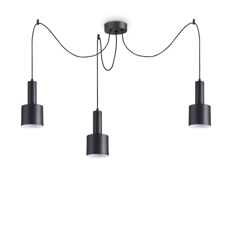 Modern suspension lamp 3 lights Holly sp3 black