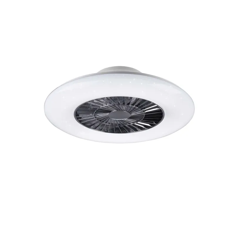 Plafoniera moderna a led con ventole e telecomando trio R62402106 Visby