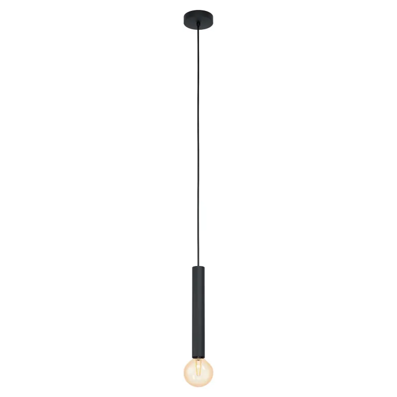 Lampadario moderno design nero a 1 luce GLO 98056 Cortenova