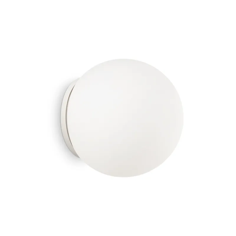 Modern wall light 1 light D.30 white sphere Mapa