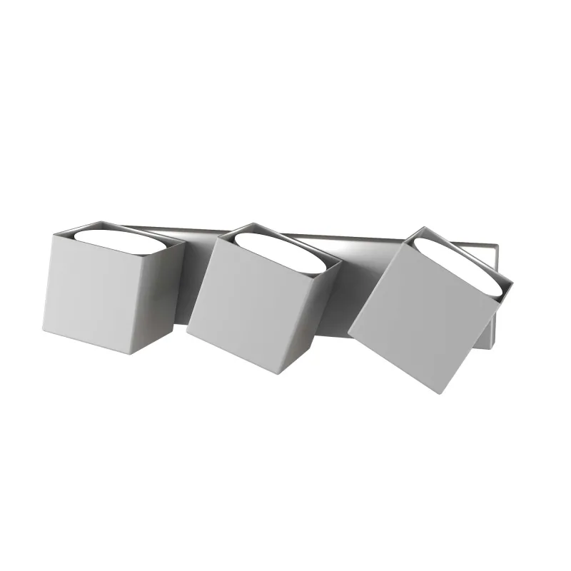 Modern gray adjustable wall light for corridor 3 lights tpl 0124