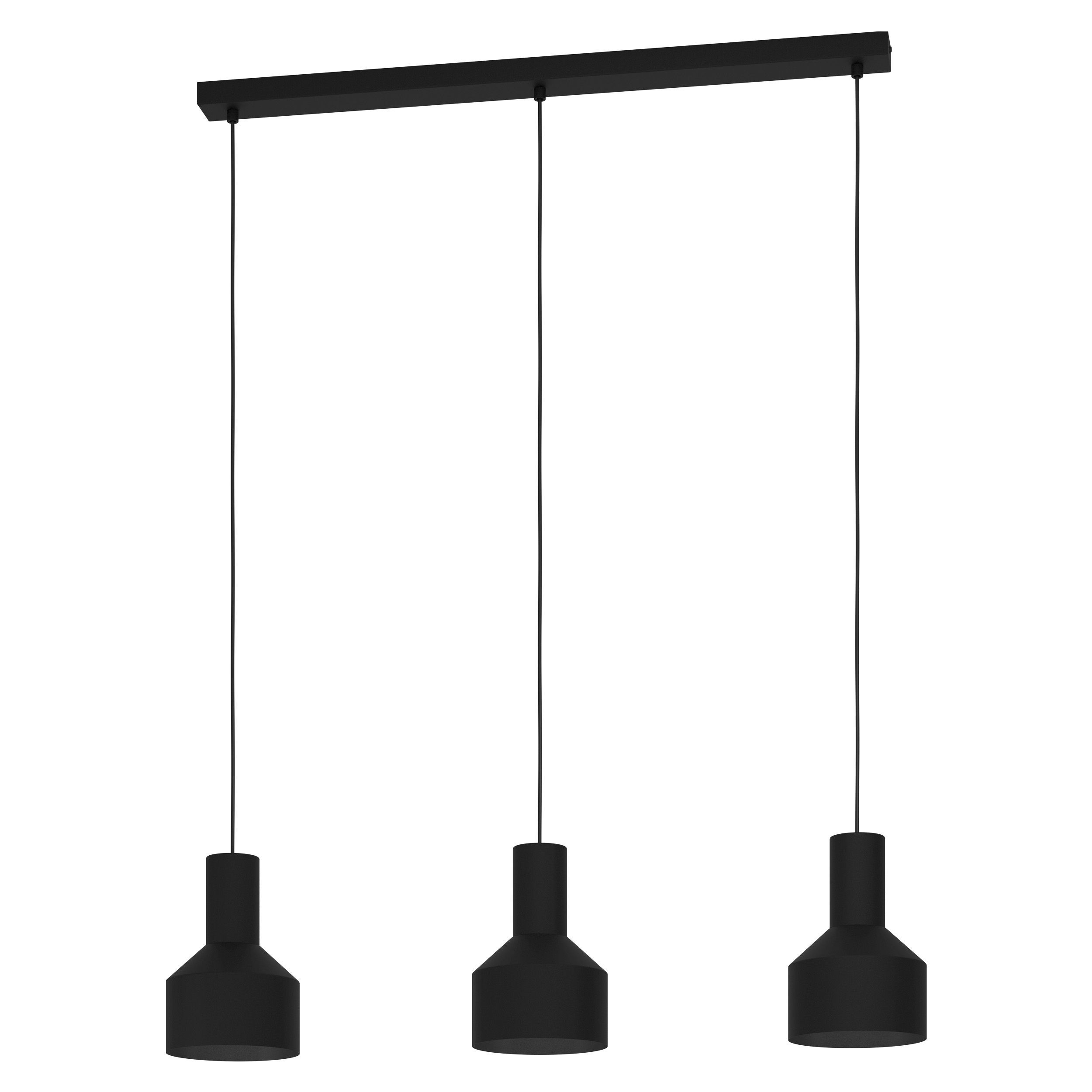 Lampadario moderno design nero a 3 luci GL0046 per cucina soggiorno