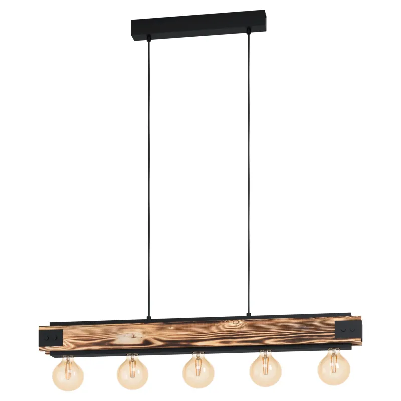 Rustic vintage wood 5 lights chandelier GL0153 for bedroom kitchen