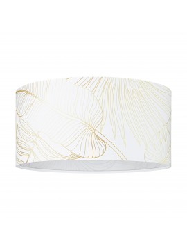 Modern ceiling lamp in white and gold fabric with 1 light GL0268