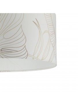 Modern ceiling lamp in white and gold fabric with 1 light GL0268