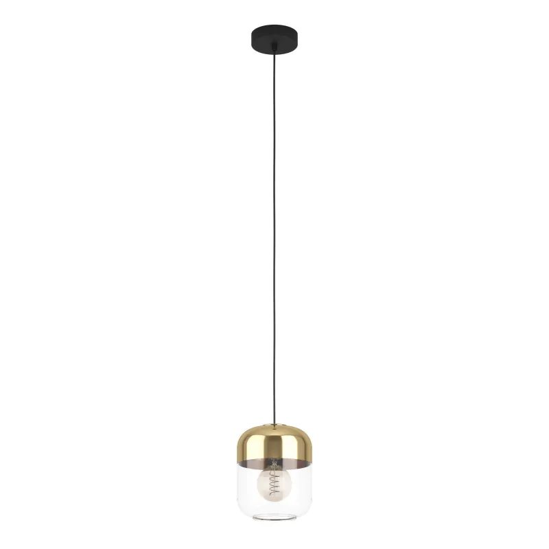 Lampadario a sospensione moderno design vetro oro a 1 luce GL1651