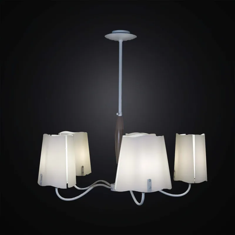 Taupe and gray contemporary chandelier with 5 lights BGA 3387/5