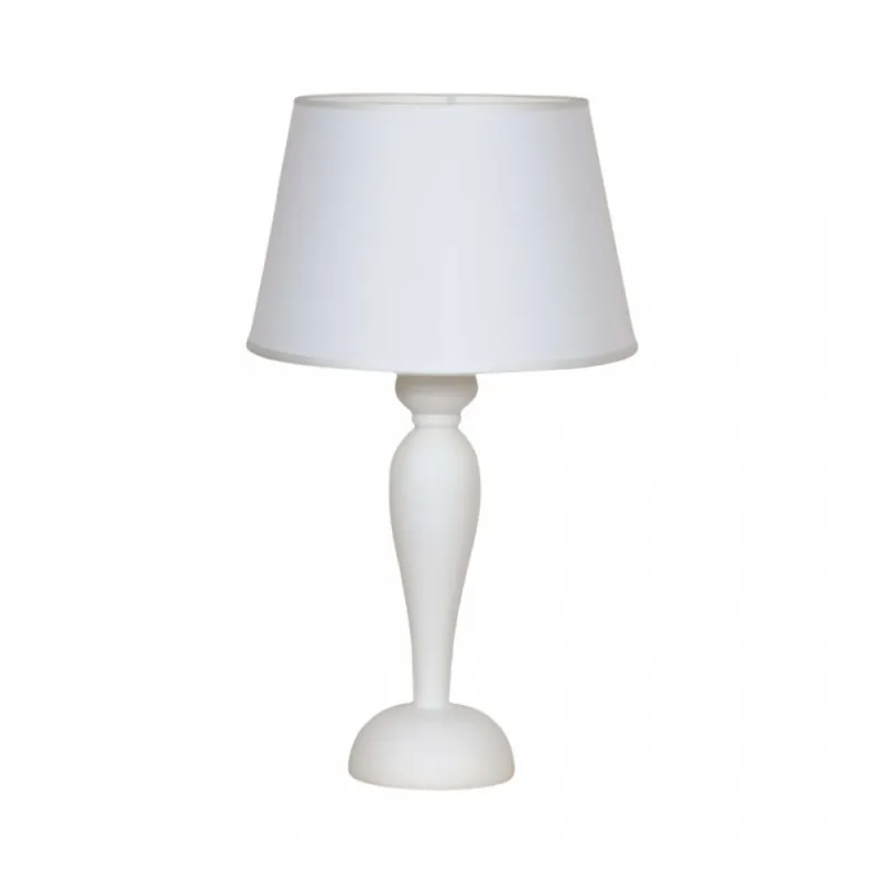 Large contemporary lamp in white wood with 1 esse light 809/bg