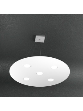Modern chandelier 5 lights white design tpl 1128-s5t