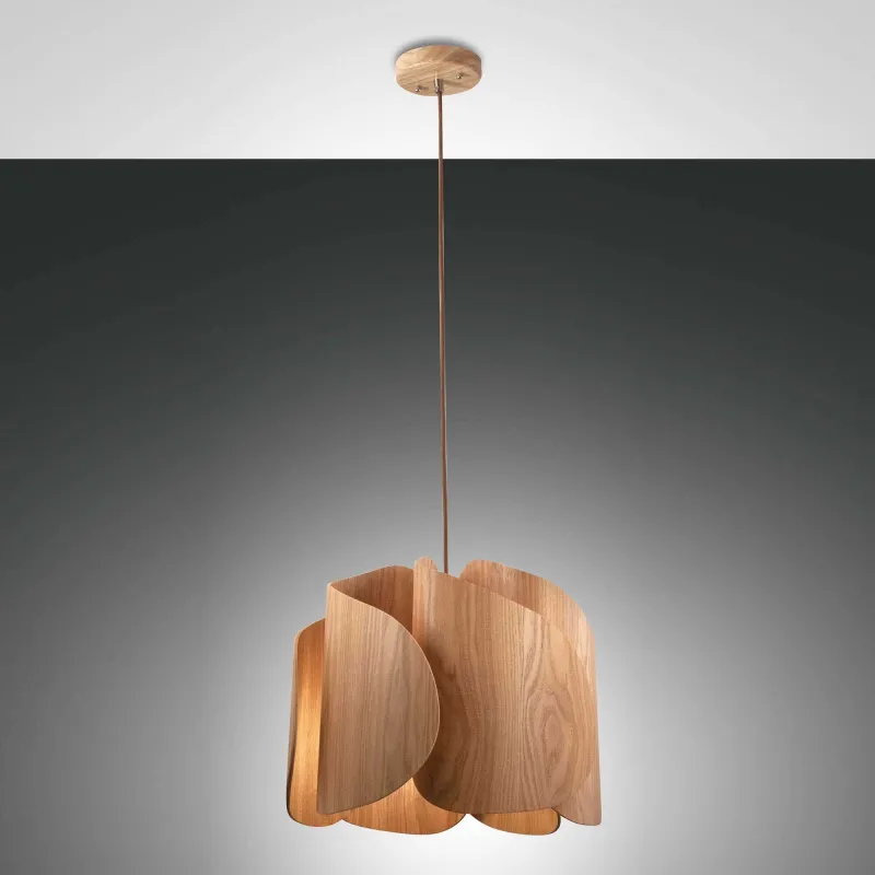 1 light modern pendant lamp in wood for kitchen room FB-0091