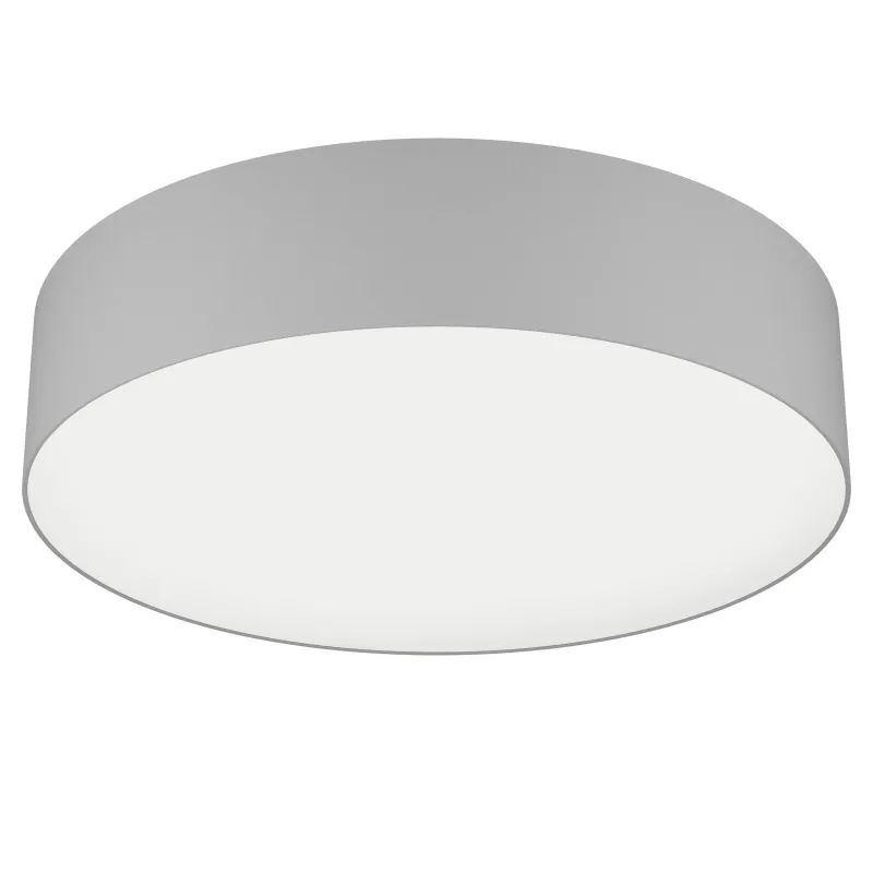 Plafoniera moderna a led rgb design tessuto grigio GL1689