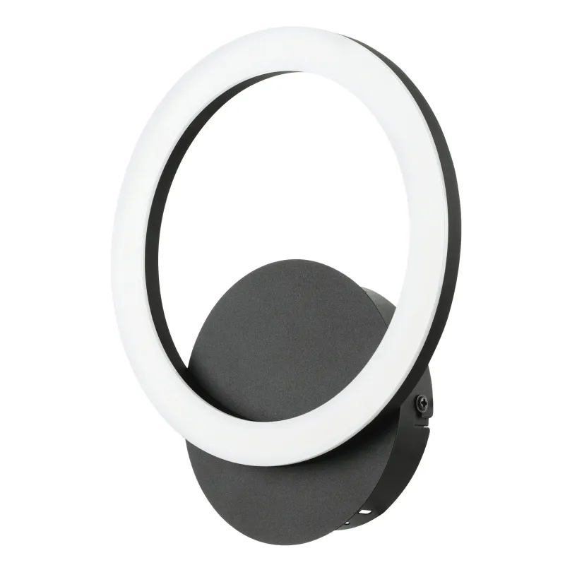 Modern black LED circle design wall light GL1706