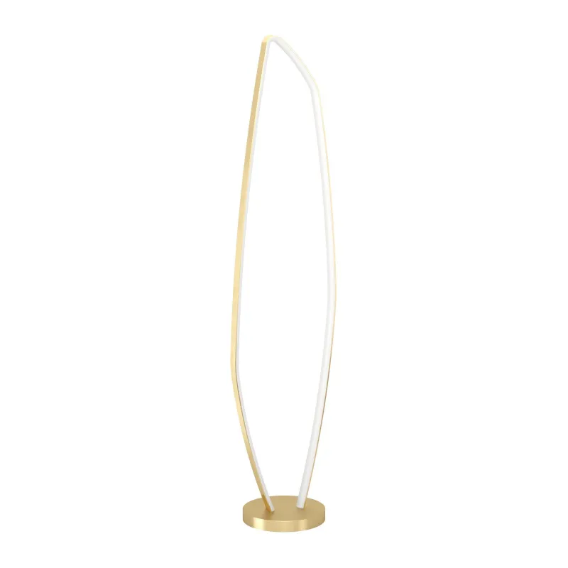 Modern led floor lamp in brushed gold GL1740