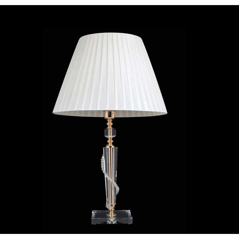 Large classic lamp in transparent gold crystal with 1 light CL071