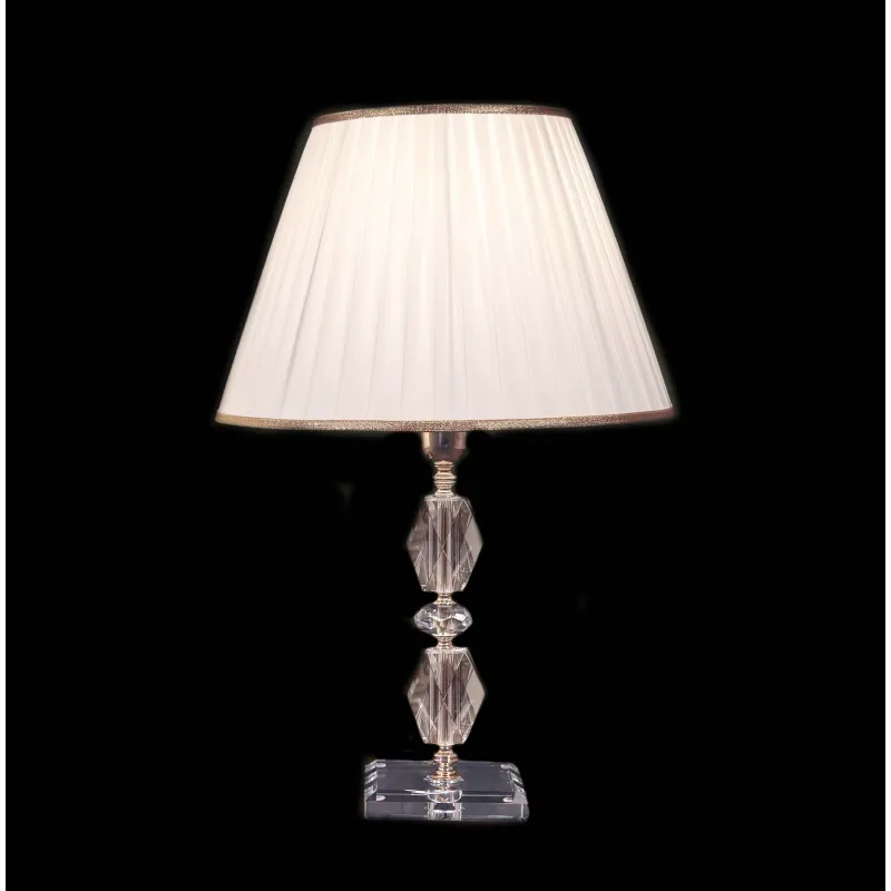 Large classic lamp in transparent gold crystal with 1 light CL089