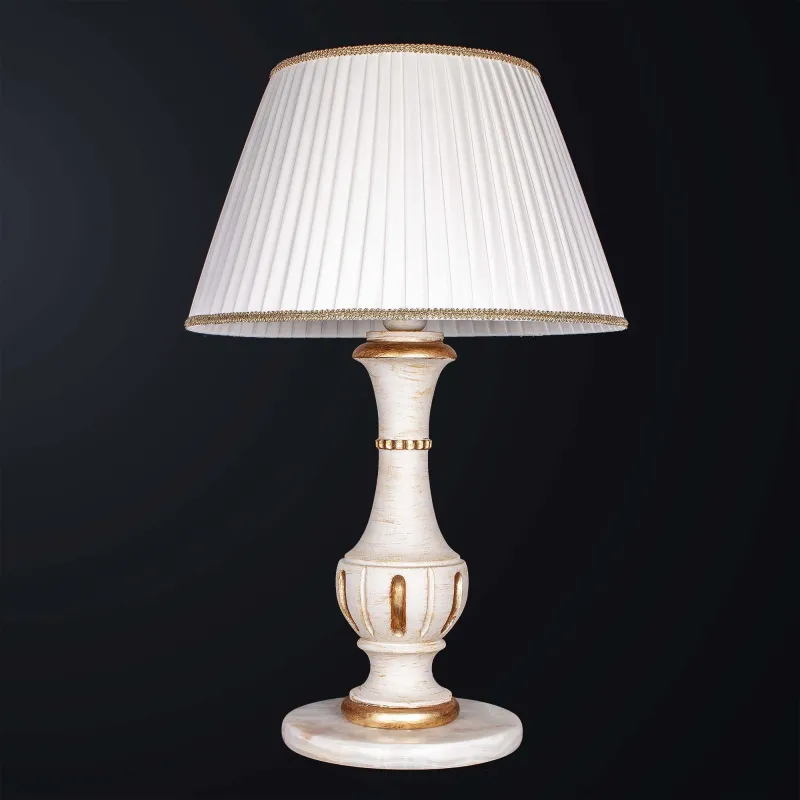 Large classic lamp in wood and marble with 1 light BGA 3509-lg