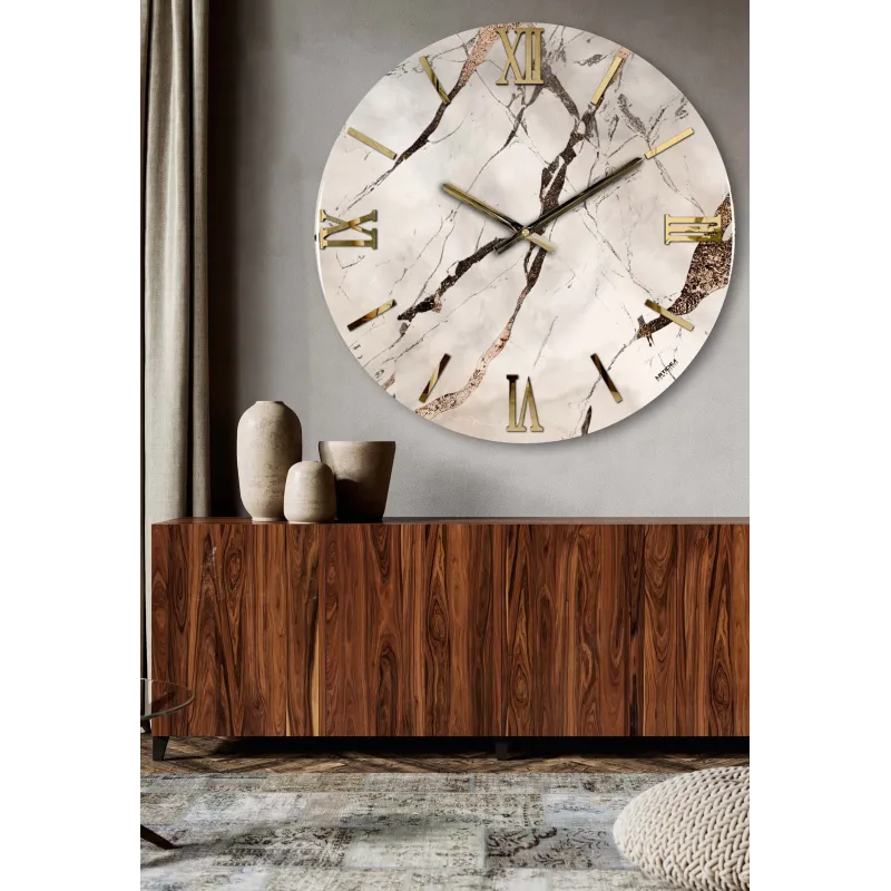 Modern luxury wall clock in resin atd 031