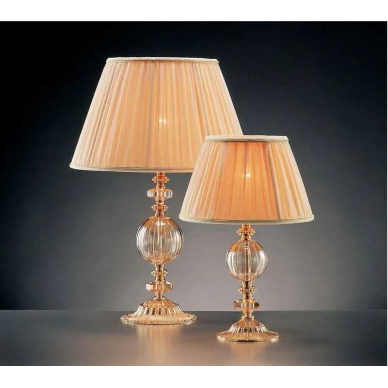 Small table lamp in classic gold crystal 1 light Design Swarovsky Anita