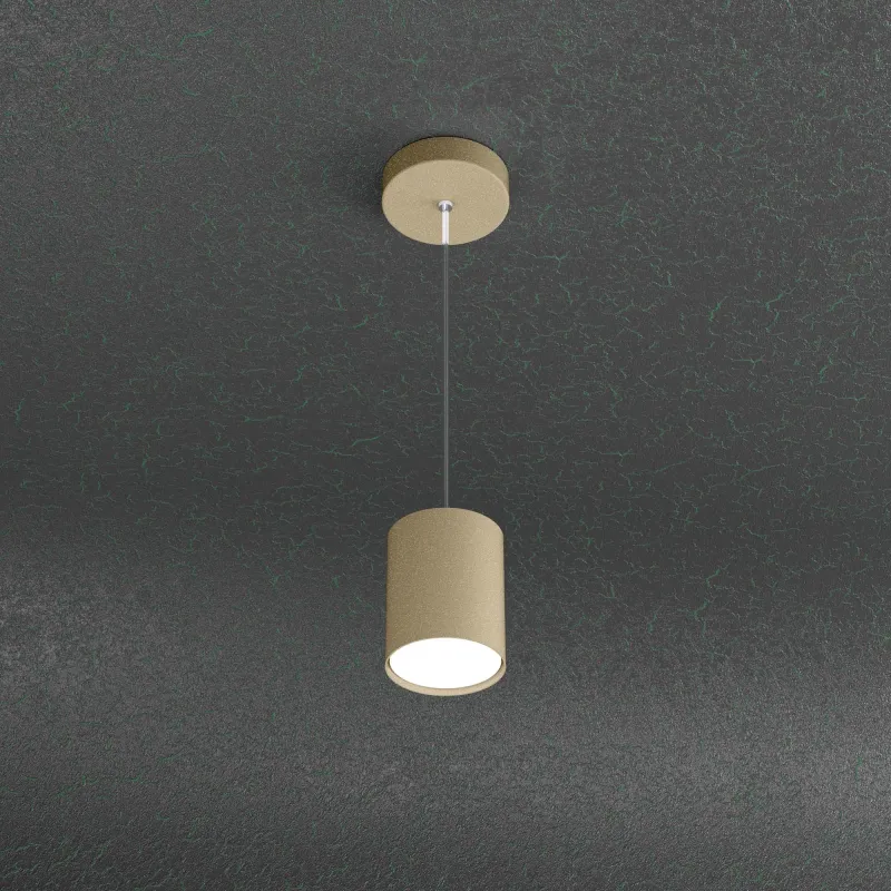 Modern pendant lamp sand cylinder 1 light tpl 1007