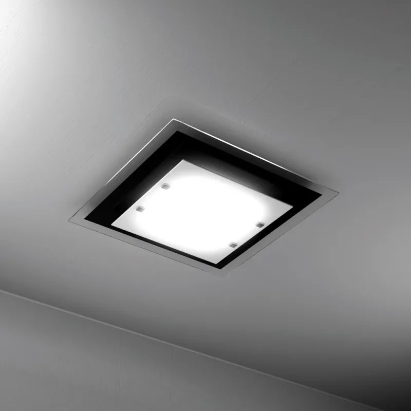 Modern ceiling light 4 lights black glass tpl 1087-pl60ne