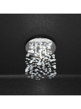 Plafoniera moderna 6 luci con cristalli tpl 1110/pl6